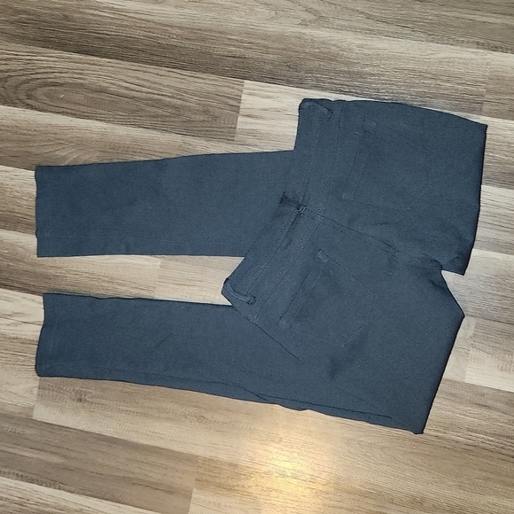 ACTIVE USA Skinkony Jeans/ Strech Dress Pants Dark Charcoal Grey Size Large - Picture 5 of 7